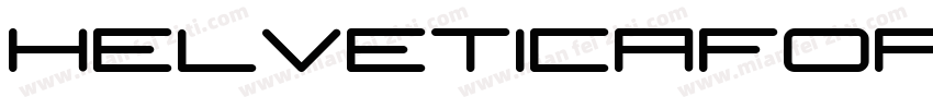 helveticafortarget bold字体转换